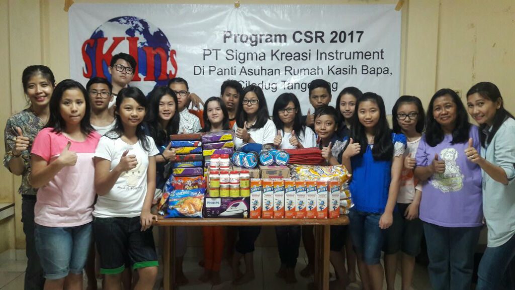 PT Sigma Kreasi Instrument Program CSR peduli di Panti Asuhan Rumah Kasih Bapa, Tangerang